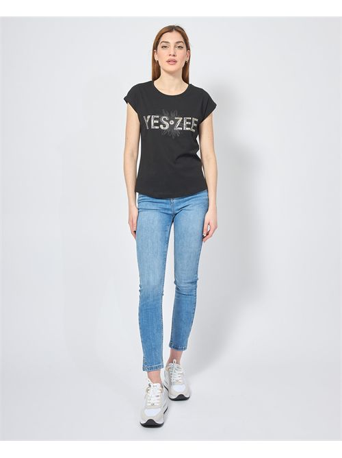 T-shirt girocollo Yes Zee in morbido cotone YES ZEE | T212-JX000801